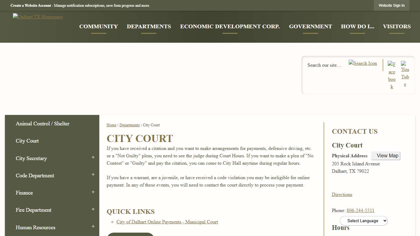 City Court | Dalhart, TX